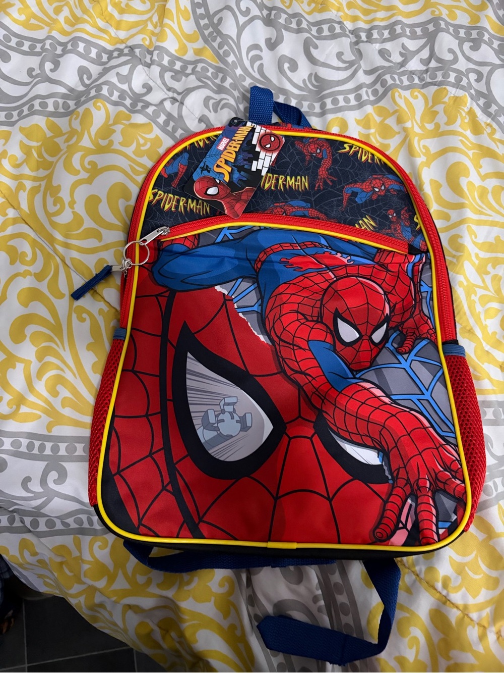 Spiderman Kids Backpack in Red, Blue and Yellow